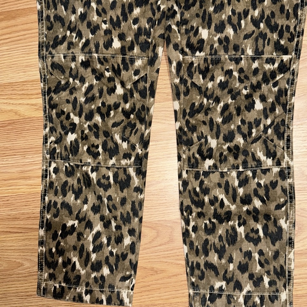 Current/Elliott The Clean Weslan Leopard Camo Print Slim Leg Size 27 - Picture 4 of 7
